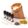 Kit DIY bougies colorées et fleuries - Graine créative