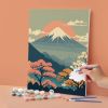 Peinture au numéro Mont Fuji 30 x 40 cm - Graine créative