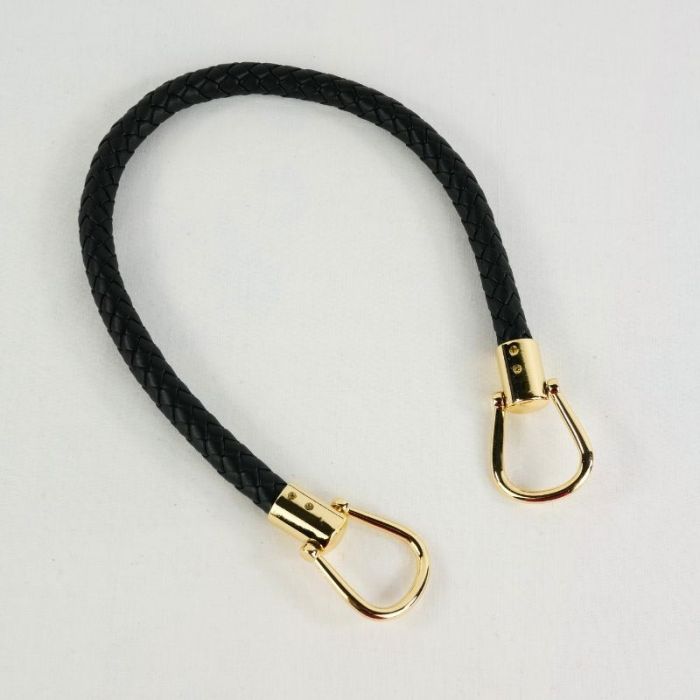 Anse poignée pour sac simili cuir - noir