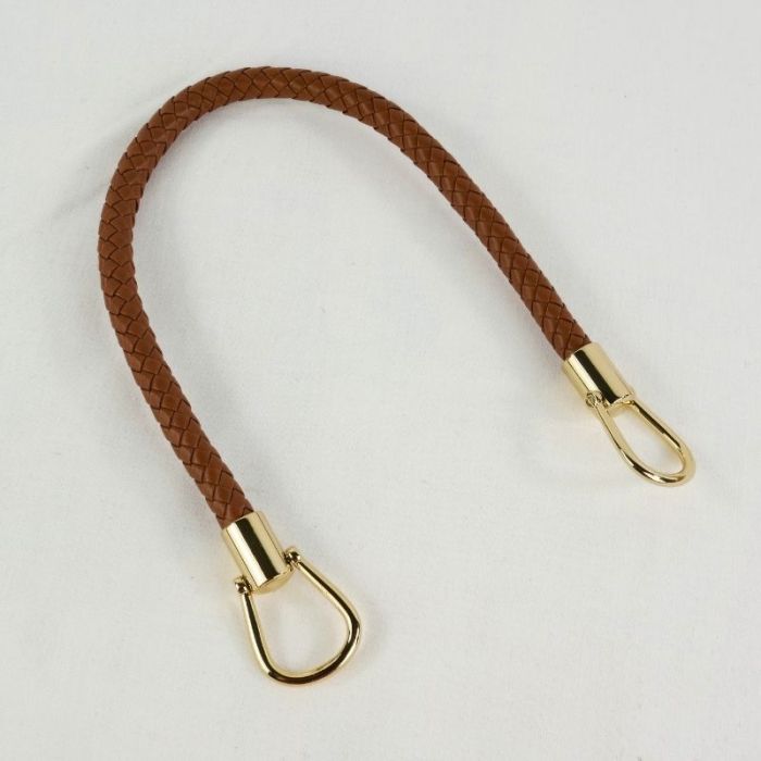Anse poignée pour sac simili cuir - marron