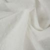 Tissu broderie anglaise fleurs ondulantes - blanc x 10 cm