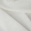 Tissu broderie anglaise fleurs ondulantes - blanc x 10 cm