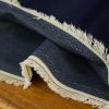Tissu denim haute couture - bleu foncé x 10 cm