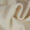 Tissu fausse fourrure à paillettes - écru x 10 cm