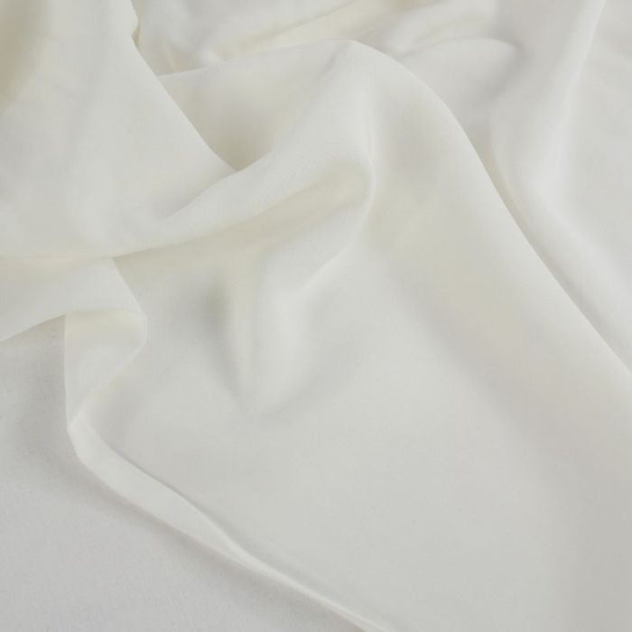 Tissu popeline viscose uni - écru x 10 cm