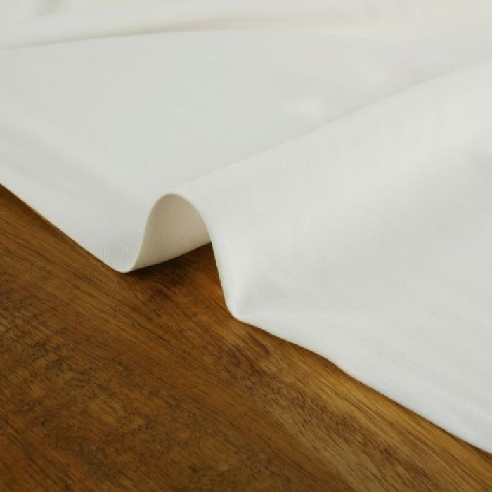 Tissu popeline viscose uni - écru x 10 cm