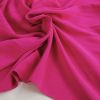 Tissu popeline viscose uni - rose fuchsia x 10 cm