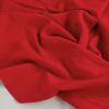 Tissu popeline viscose uni - rouge x 10 cm