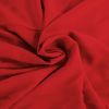 Tissu popeline viscose uni - rouge x 10 cm