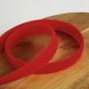 Bande scratch type Velcro à coudre 20 mm - Rouge x 10 cm