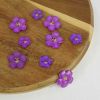 Bouton fleur pensée - violet x 1