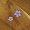 Bouton fleur pensée - violet lilas x 1