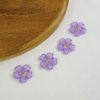Bouton fleur pensée - violet lilas x 1