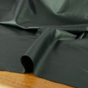 Tissu simili cuir stretch métallisé - vert bouteille x 10 cm