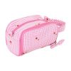 Trousse de rangement pour crochet - cerises brodées