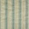 Tissu matelassé réversible toile de Jouy - vert x 10 cm