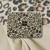 Kit couture - pochette ordinateur matelassée léopard beige