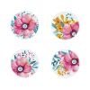 Kit Diamond Painting sous-verres fleurs modernes - Diamond Dotz
