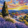 Kit Diamond Painting Under the Lavender Sky - Diamond Dotz