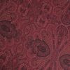 Tissu cupro art nouveau haute couture - bordeaux x 10 cm