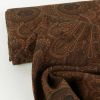Tissu cupro art nouveau haute couture - marron x 10 cm