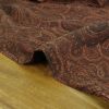 Tissu cupro art nouveau haute couture - marron x 10 cm