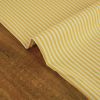 Tissu popeline coton rayures haute couture - jaune x 10 cm