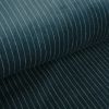 Tissu velours ras rayures haute couture - vert canard x 10 cm