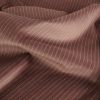 Tissu velours ras rayures haute couture - vieux rose x 10 cm