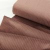 Tissu velours ras rayures haute couture - vieux rose x 10 cm