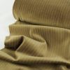 Tissu velours ras rayures haute couture - beige x 10 cm