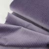 Tissu velours ras rayures haute couture - lilas x 10 cm