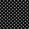 Tissu viscose à pois - noir x 10 cm