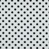 Tissu viscose à pois - blanc x 10 cm
