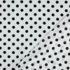Tissu viscose à pois - blanc x 10 cm