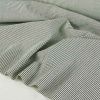 Tissu denim stretch rayures haute couture - écru x 10 cm