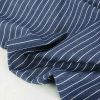 Tissu denim stretch chevrons haute couture - bleu marine x 10 cm