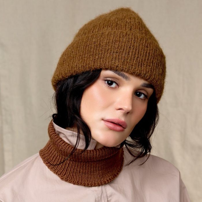 Kit tricot bonnet modèle 10 Luxury Knits 26 - Rico design
