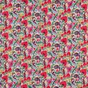 Tissu coton matelassé réversible fleurs - multicolore x 10 cm