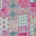 Tissu double gaze matelassée réversible patchwork - pastel x 10 cm