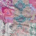 Tissu double gaze matelassée réversible patchwork - pastel x 10 cm