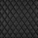 Tissu matelassé simili losanges - noir x 10 cm