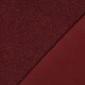 Tissu bouclettes Teddy envers polaire - bordeaux x 10 cm