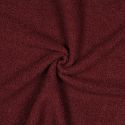 Tissu bouclettes Teddy envers polaire - bordeaux x 10 cm