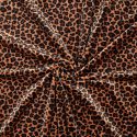 Tissu velours nicky extensible léopard - fauve x 10 cm