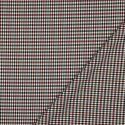 Tissu petits carreaux pied de poule - bordeaux x 10 cm