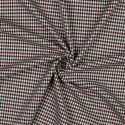 Tissu petits carreaux pied de poule - bordeaux x 10 cm