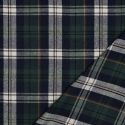 Tissu flanelle tartan carreaux - vert x 10 cm
