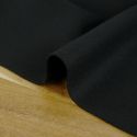 Tissu laine cachemire alpaga haute couture - noir x 10 cm
