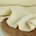 Tissu laine cachemire haute couture - écru x 10 cm
